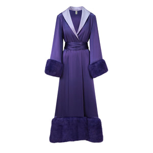 The Forget Me not Robe closed from the front