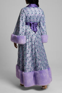 Woman wearing The Wisteria Robe back
