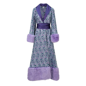 The Wisteria Robe closed from the front